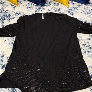 Elegant Black Sequin Women's Jacket